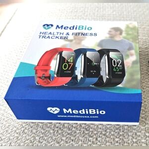 MediBio Health & Fitness Tracker Smart Band Black NEW, Never Used